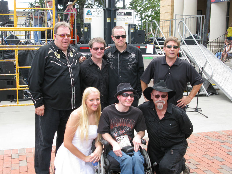 The Band With a Fan After the Show